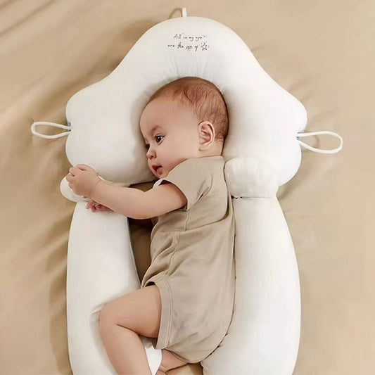Baby Anti Flat Head Pillow Organic Cotton Infant Sleeping Support Cushion - Tampa Home & Garden Store