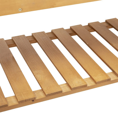 Solid Fir Wood Trellis Elevated Garden Raised Planter Bed with Wheels - Tampa Home & Garden Store