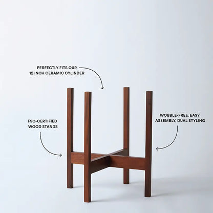 Solid Goods - Square Leg - Mahogany Stand - Tampa Home & Garden Store