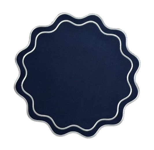 Solid Navy Wave Placemat - Tampa Home & Garden Store