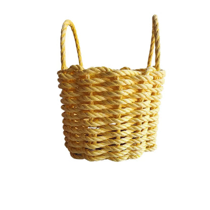 Solid, Single Color Maine Lobster Rope Basket, Handmade