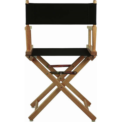 Solid Wood Frame Indoor/Outdoor Patio Dining Directors Chair with Black Seat - Tampa Home & Garden Store