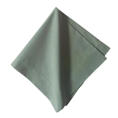 Solid cotton napkin in sage green, cloth napkins by Talah Home for elegant tables on Tampa Home & Garden Store