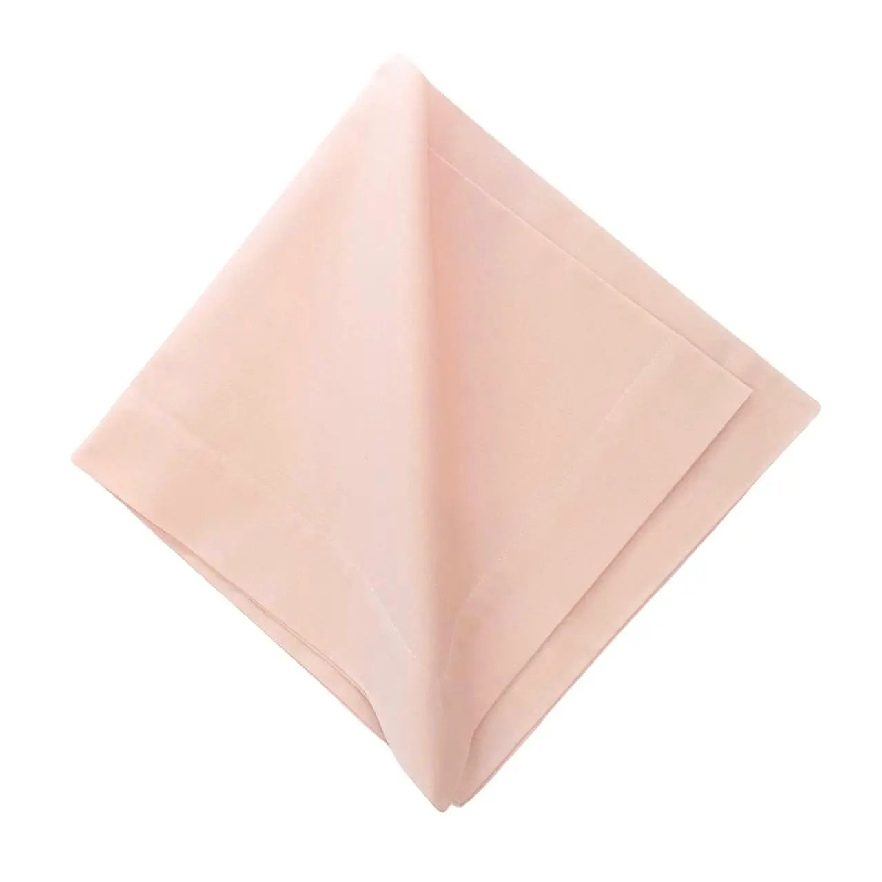 Soft pink solid cotton napkin by Talah Home for elegant tables, cloth napkins on Tampa Home & Garden Store
