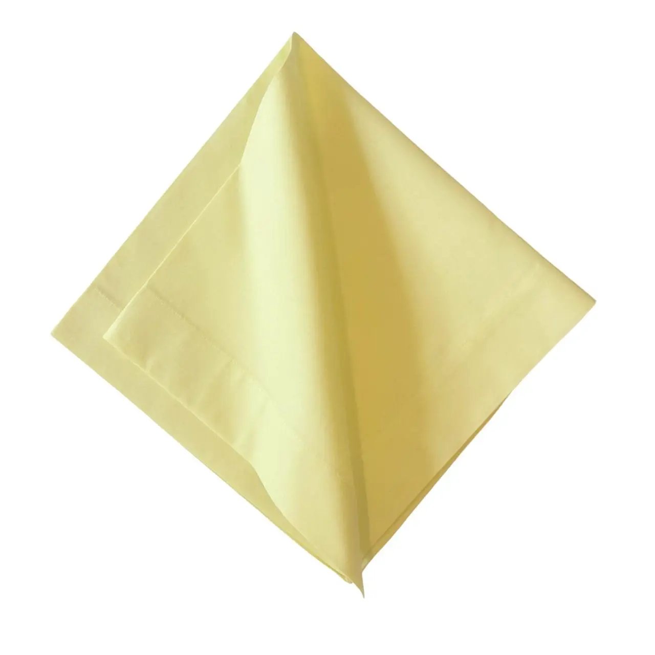 Napkin solid cotton pale yellow by Talah Home, cloth napkin for elegant tables on Tampa Home & Garden Store