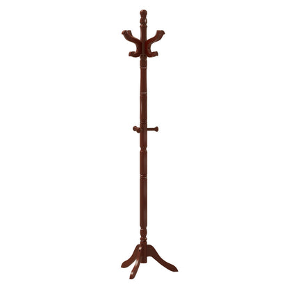 Solid Wood Hall Tree with 11 Hooks and 3 Height Options for Entryway