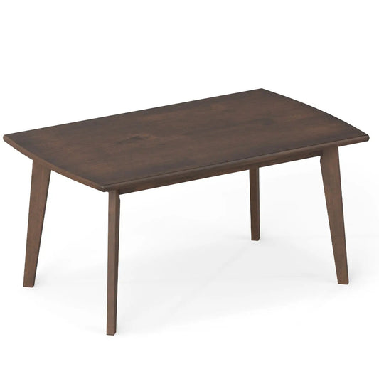 DirectDeals solid wood modern coffee table with tapered legs in dark finish on Tampa Home & Garden Store