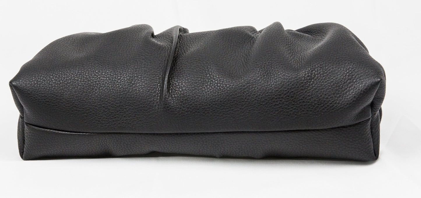 Leather Bag, Clutch Bag with Chain - MiamiLeathers