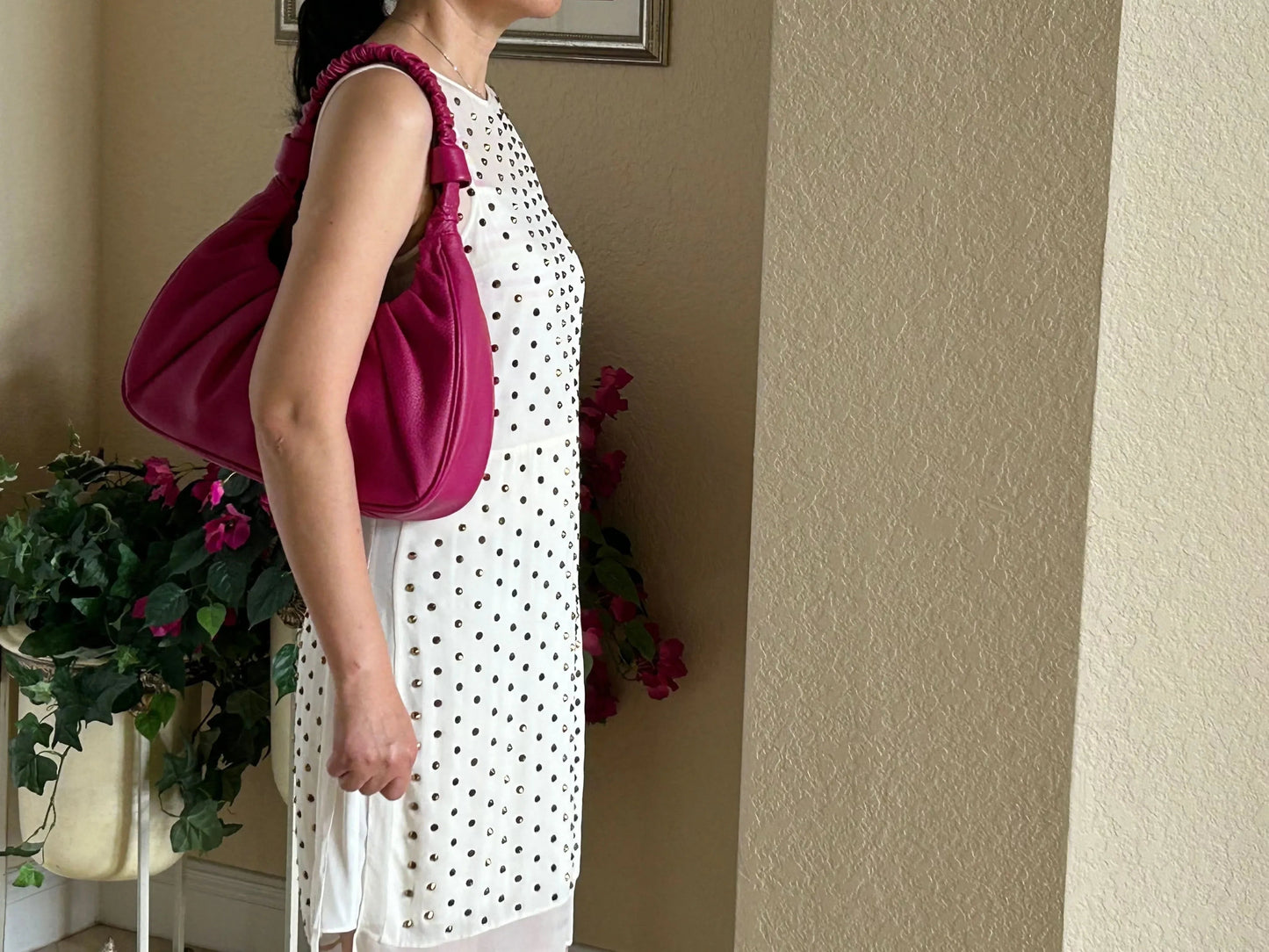 Leather Shoulder Bag, Sophia Full Grain Leather Hobo