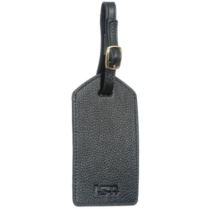 Sophia Full-Grain Leather Luggage Tag – Soft Pebbled Finish