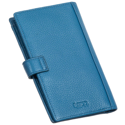 Travel Wallet, Sophia Full Grain Leather Wallet With Passport Slot - Large