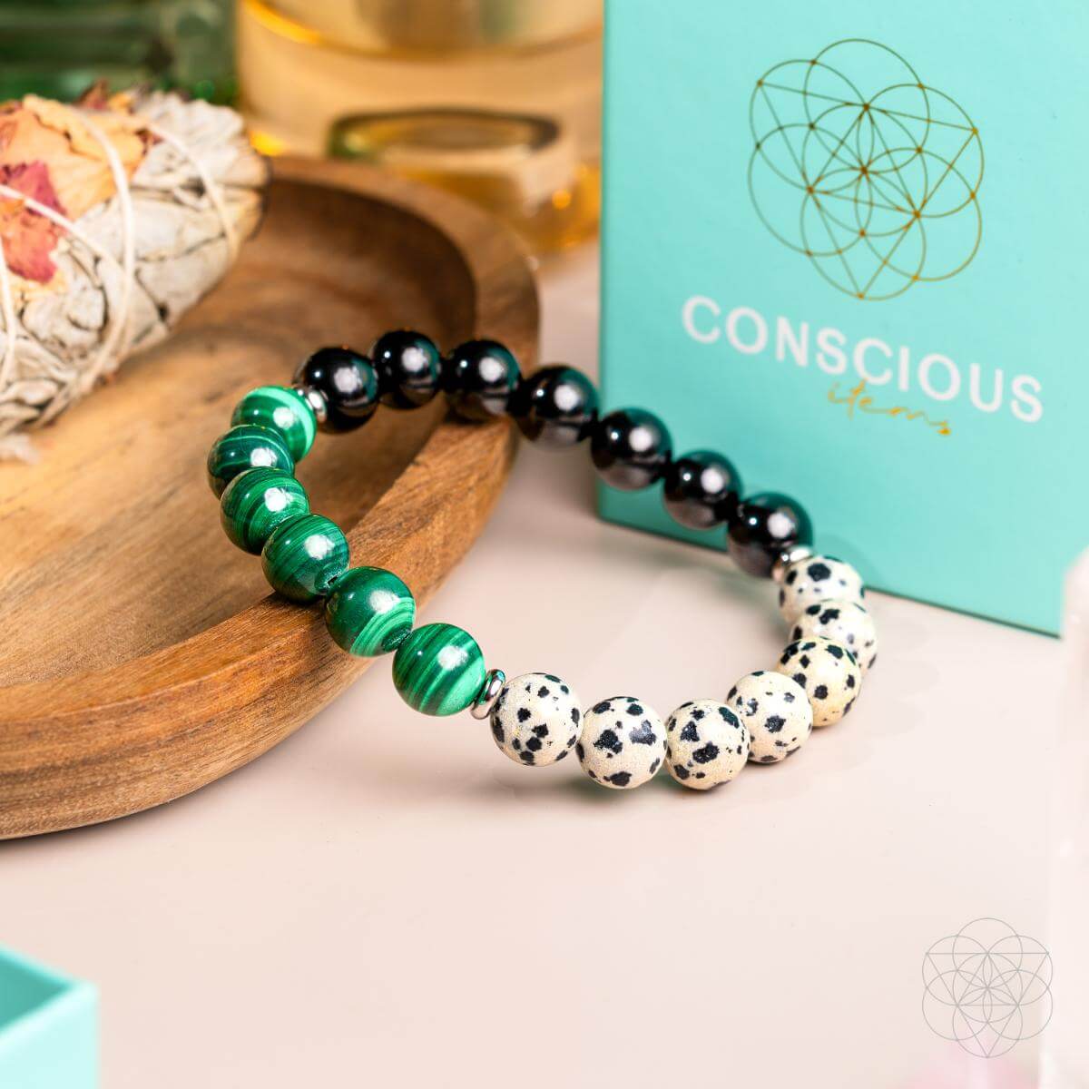 Soul Reset: Dalmatian Jasper Bracelet of Healing - Tampa Home & Garden Store