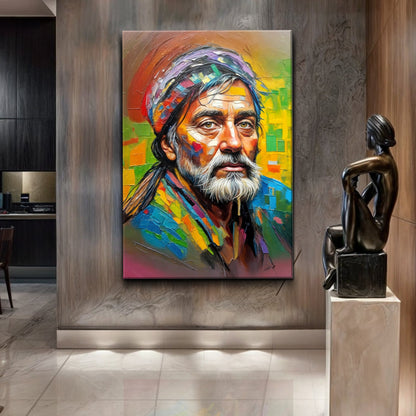 Soul Mosaic - Sport Wall Art canvas, vibrant multicolor portrait by Tailored Canvases on Tampa Home & Garden Store