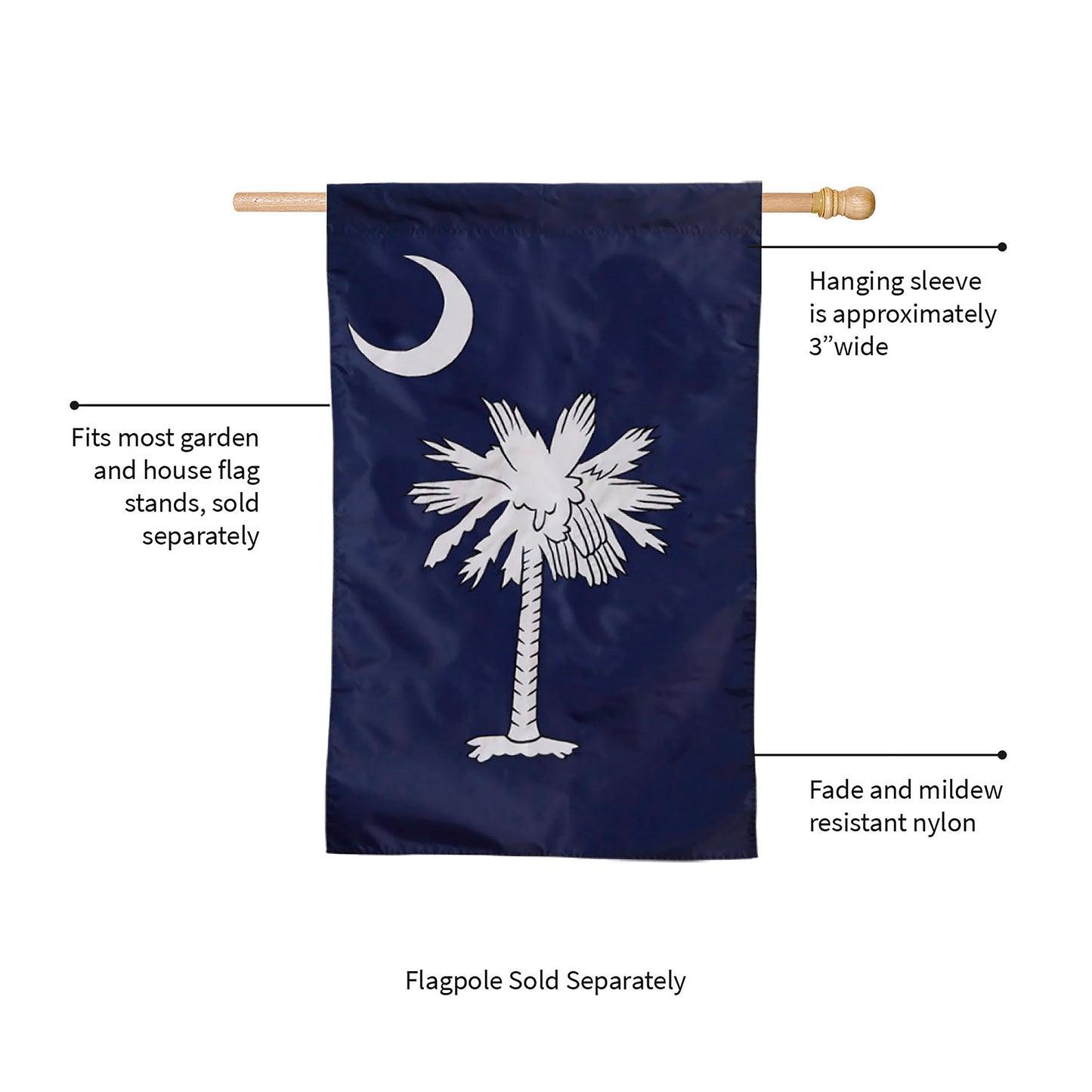 South Carolina House Applique Flag - Tampa Home & Garden Store