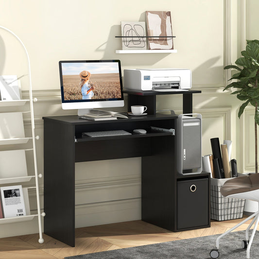 Space-saving Computer Desk with Pull-out Keyboard Tray - Tampa Home & Garden Store