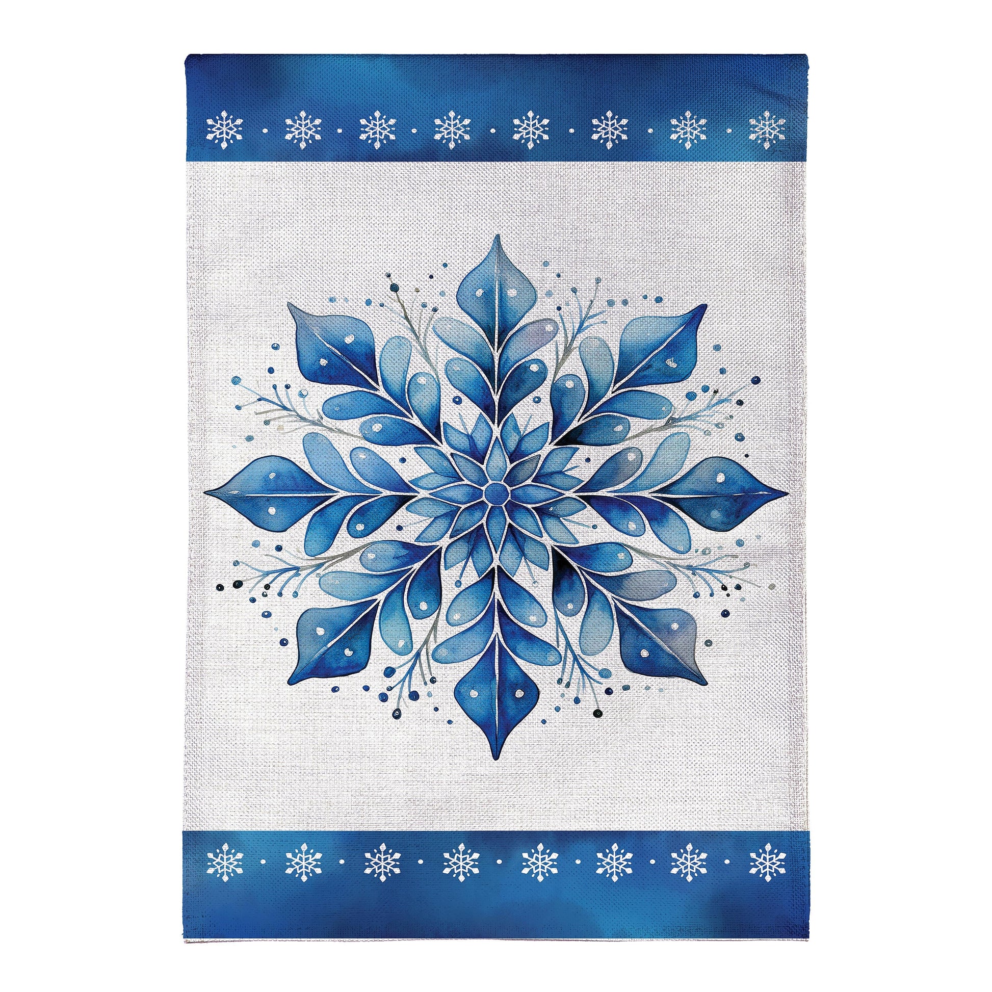 Sparkling Snowflake Burlap Garden Flag - Tampa Home & Garden Store