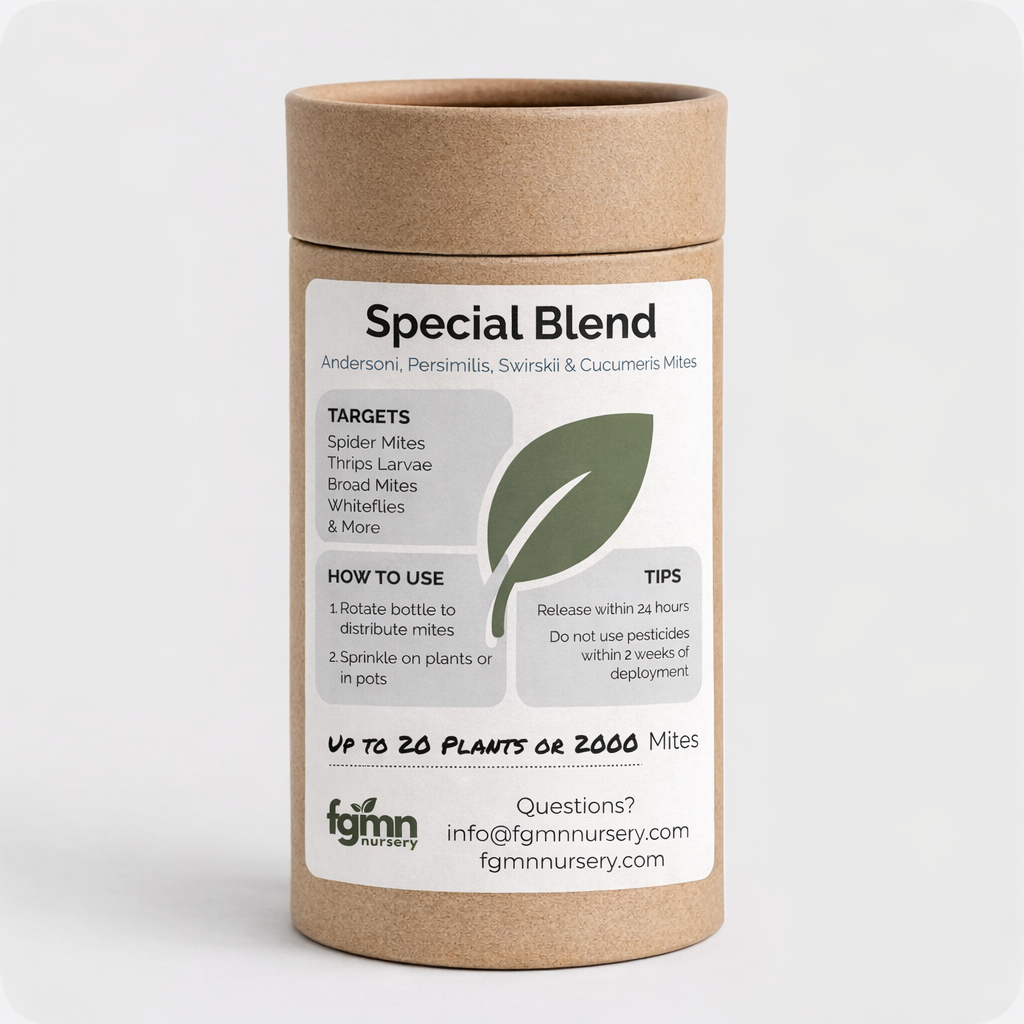 Special Blend Predatory Mite Mix Treatment Bottles - Tampa Home & Garden Store