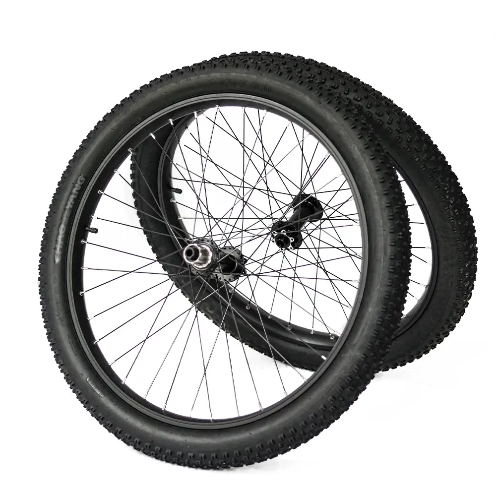 Wheel set 27.5x3 inch for Specter-S by EUNORAU E-BIKE US, black rims with spokes, two wheels on Tampa Home & Garden Store