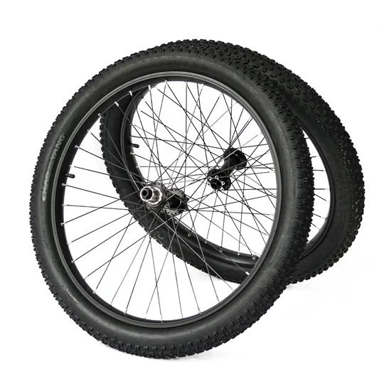 Wheel set 27.5x3 inch for Specter-S by EUNORAU E-BIKE US, black rims with spokes, two wheels on Tampa Home & Garden Store