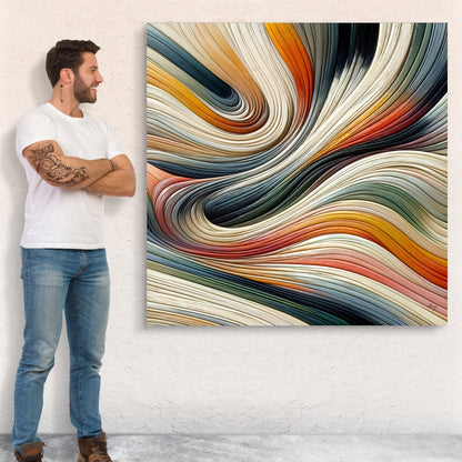Canvas Print Spectral Swirl by Tailored Canvases with bold multicolor swirl design on Tampa Home & Garden Store