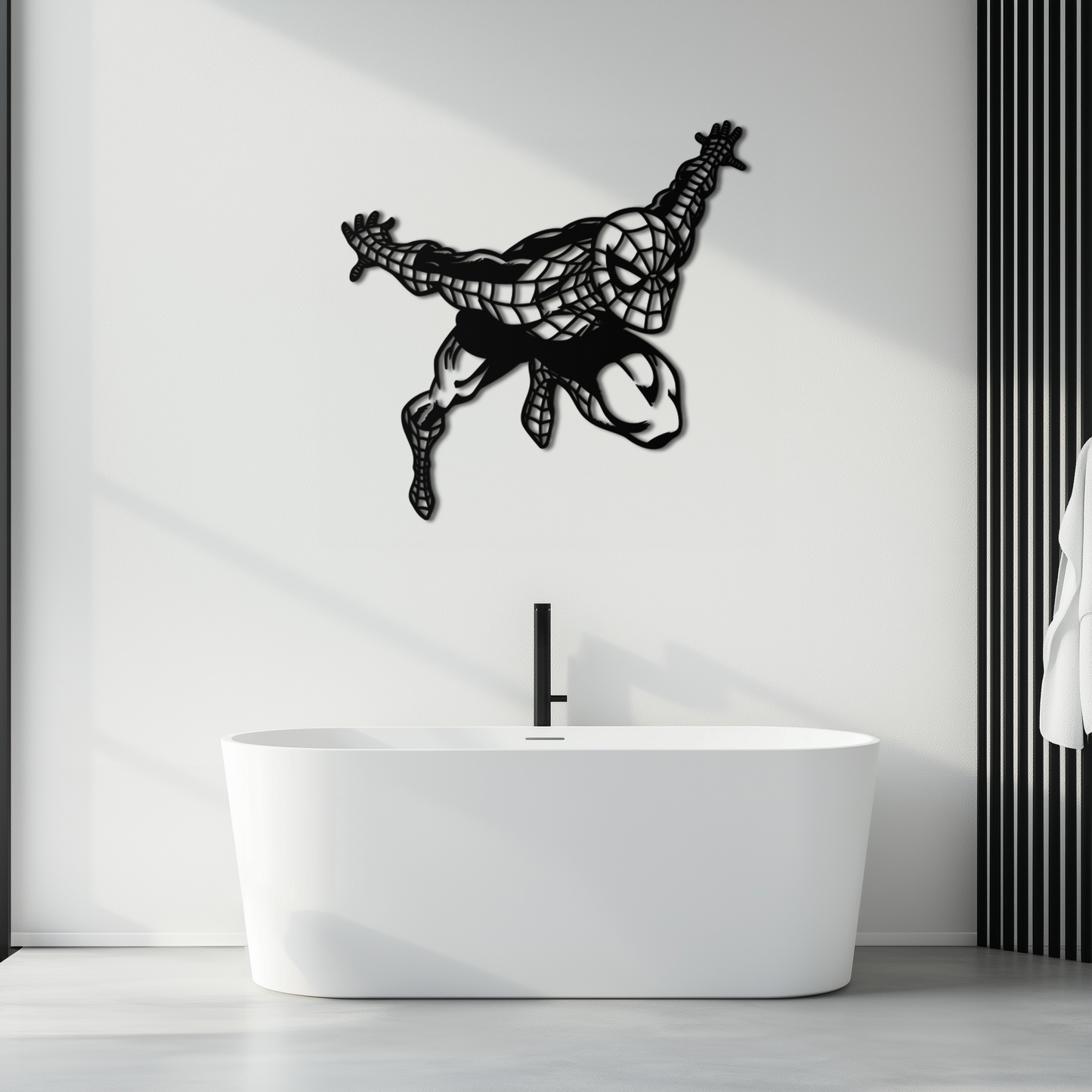 Spider-Man Metal Wall Art - Geometric Superhero Wall Decor - KAF155 - Tampa Home & Garden Store
