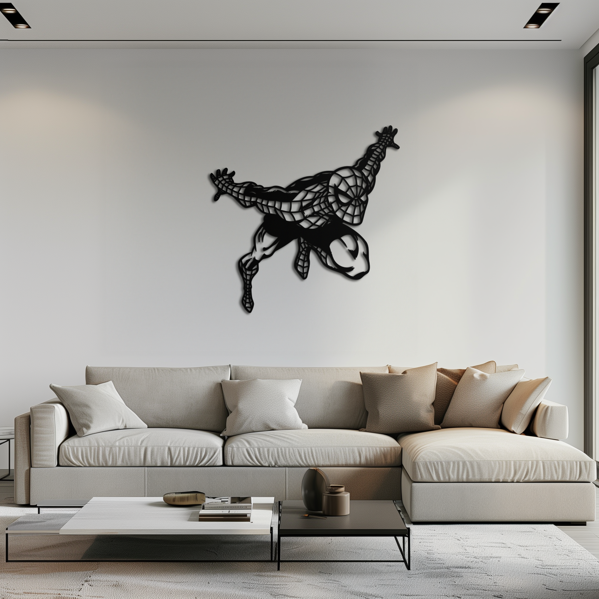 Spider-Man Metal Wall Art - Geometric Superhero Wall Decor - KAF155 - Tampa Home & Garden Store
