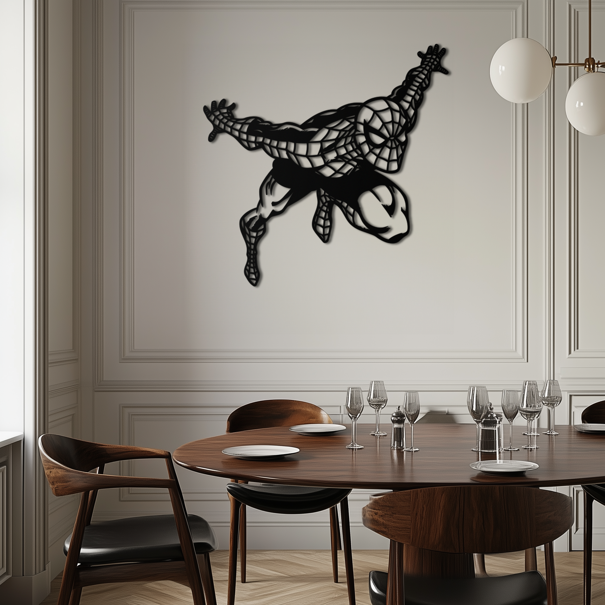 Spider-Man Metal Wall Art - Geometric Superhero Wall Decor - KAF155 - Tampa Home & Garden Store