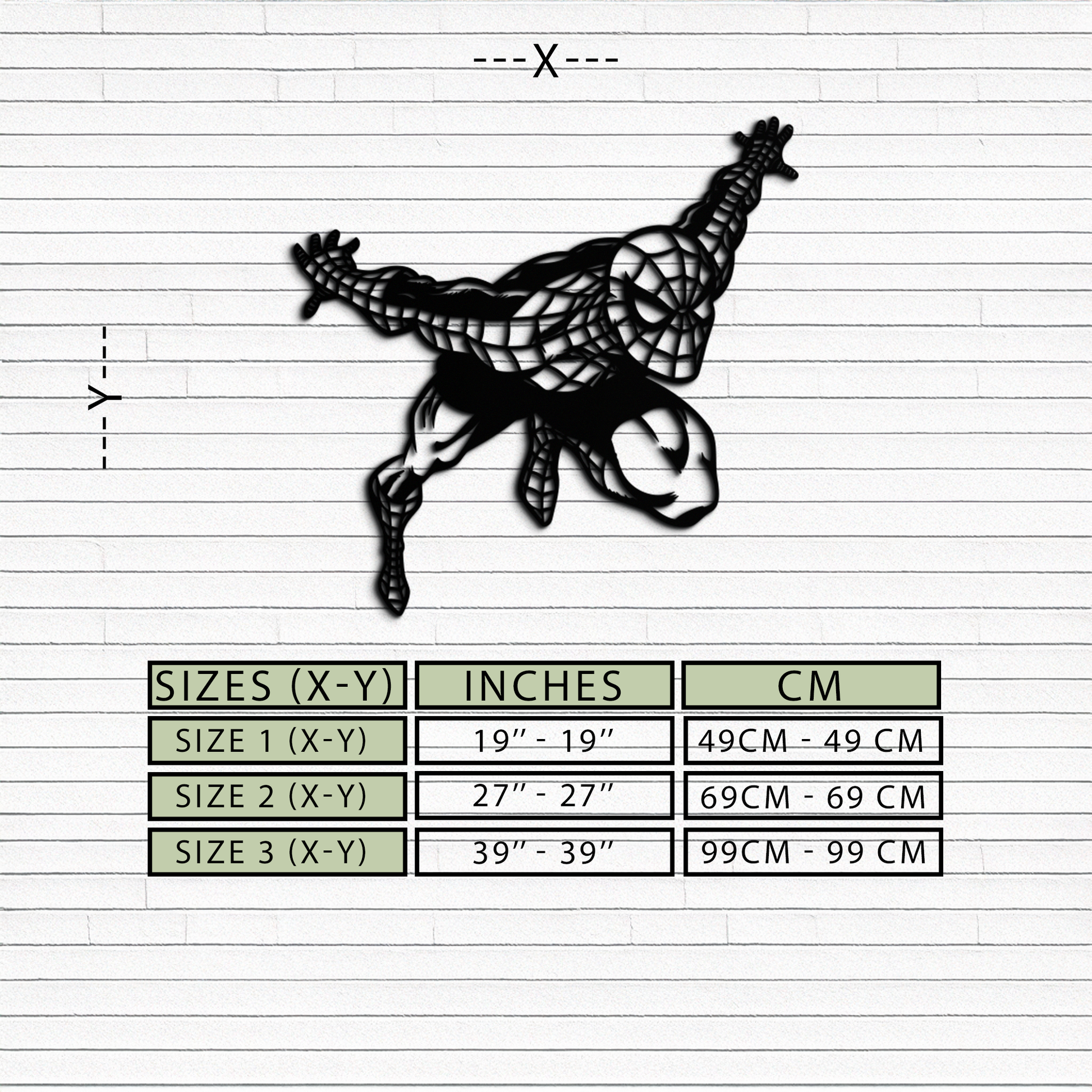 Spider-Man Metal Wall Art - Geometric Superhero Wall Decor - KAF155 - Tampa Home & Garden Store