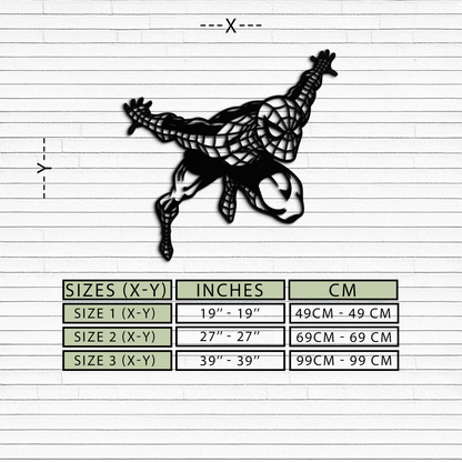 Spider-Man Metal Wall Art - Geometric Superhero Wall Decor - KAF155 - Tampa Home & Garden Store