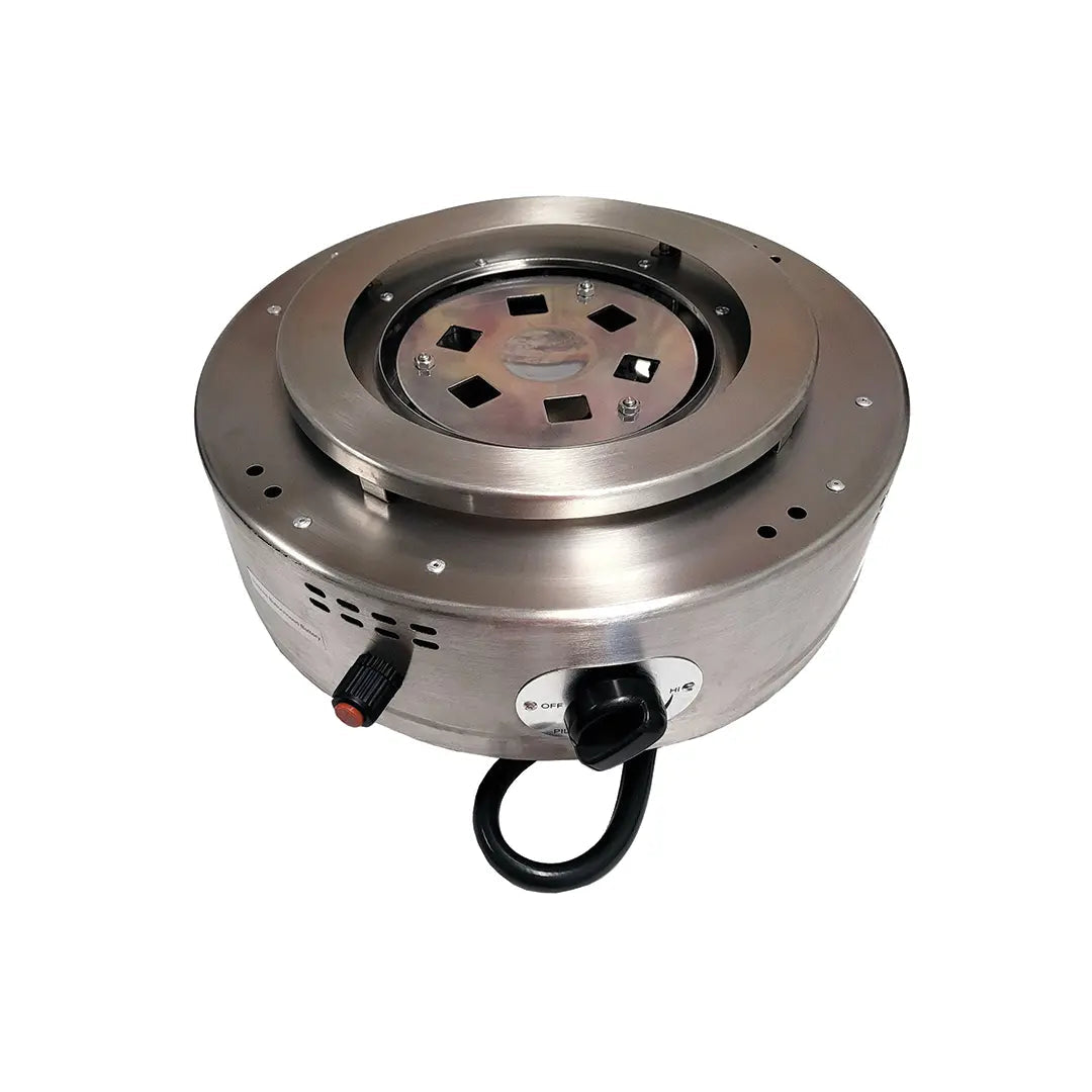 Spiral Flame Heater Burner replacement part in stainless steel with circular burner head on Tampa Home & Garden Store