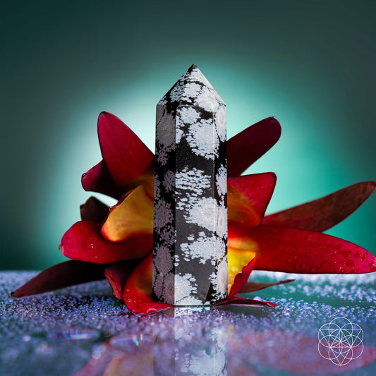 Spiritual Bodyguard - Snowflake Obsidian Point - Tampa Home & Garden Store