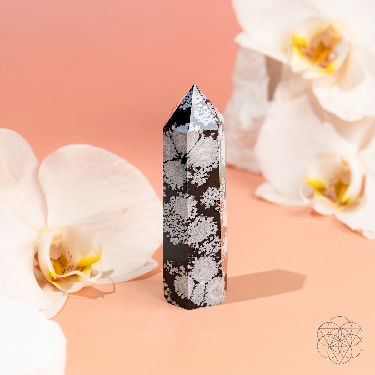 Spiritual Bodyguard - Snowflake Obsidian Point - Tampa Home & Garden Store