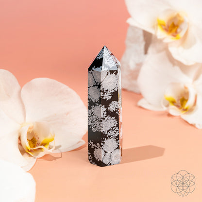 Spiritual Bodyguard - Snowflake Obsidian Point - Tampa Home & Garden Store