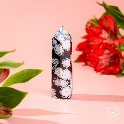 Spiritual Bodyguard - Snowflake Obsidian Point - Tampa Home & Garden Store