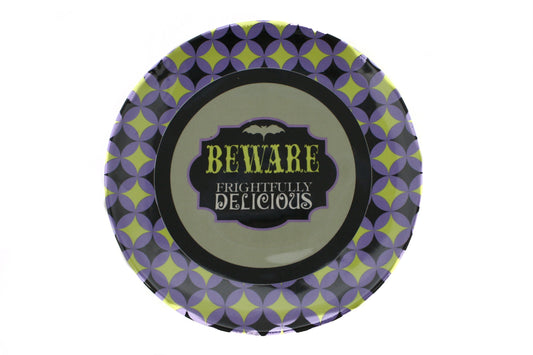 Spooky Plate - Beware Frightfully Delicious - Tampa Home & Garden Store