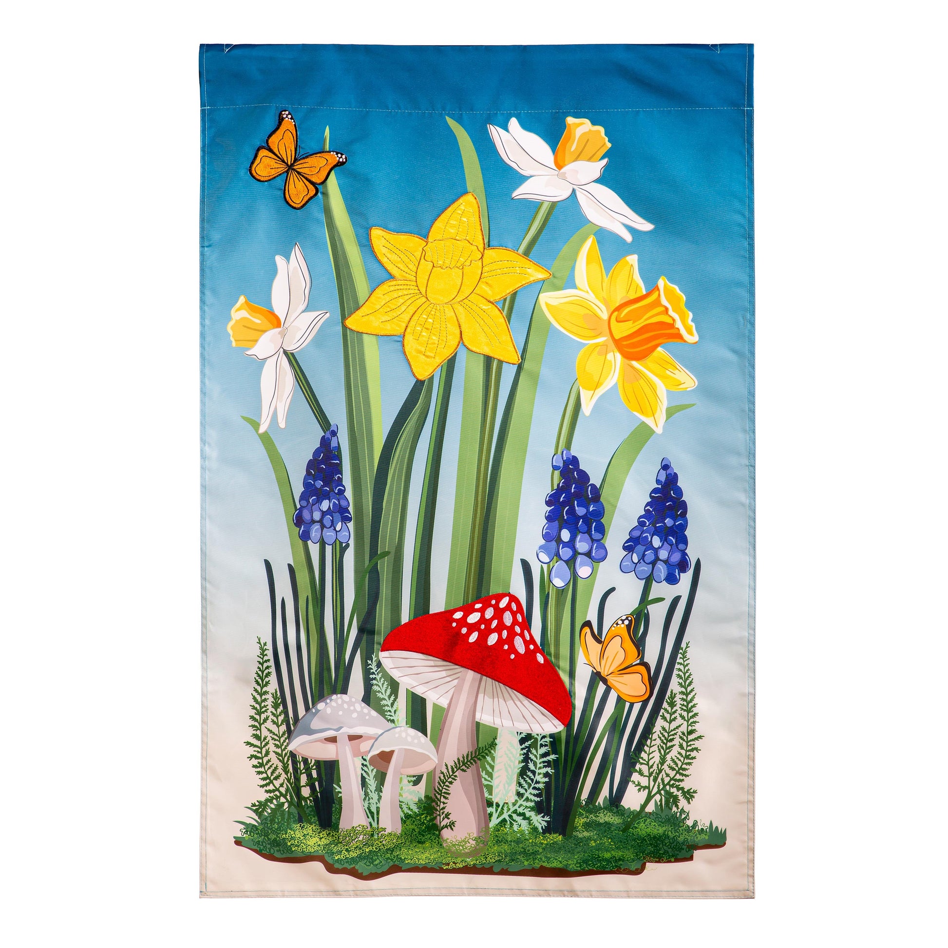 Spring Floral Haven Applique Garden Flag - Tampa Home & Garden Store