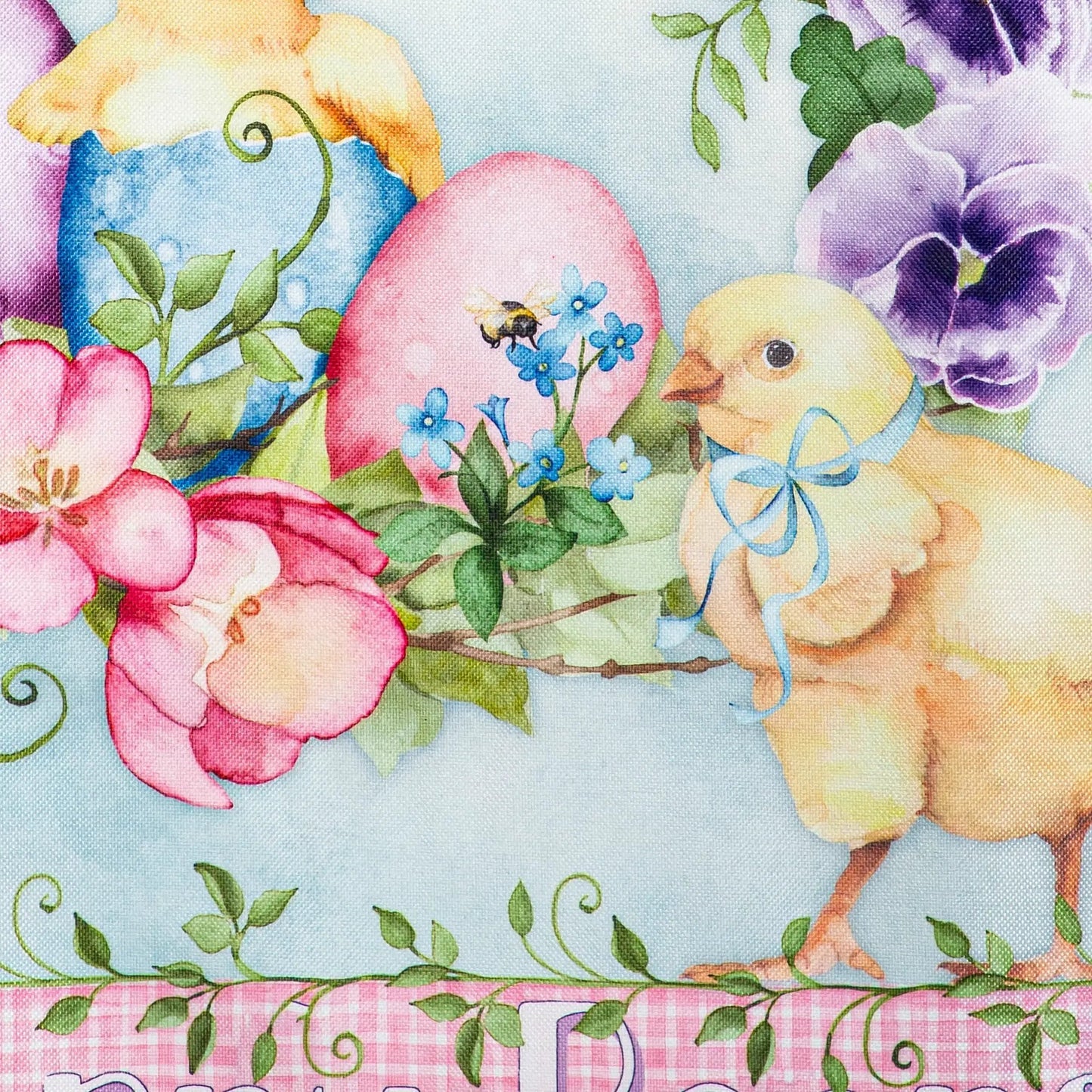 Spring Has Hatched Burlap House Flag - Tampa Home & Garden Store