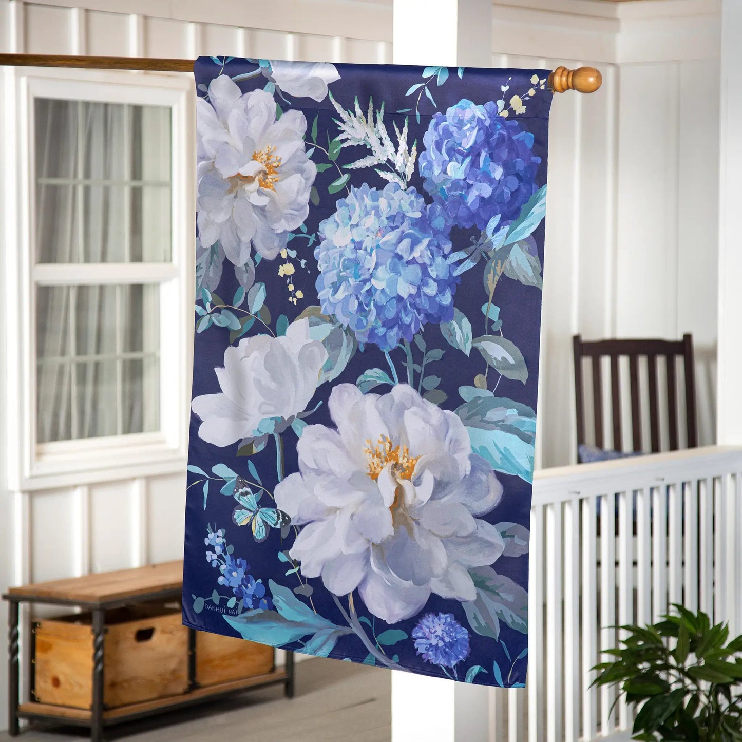 Spring Morning Blooms Suede House Flag - Tampa Home & Garden Store