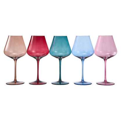 Stagioni Set of Five May Flowers Wine Glasses