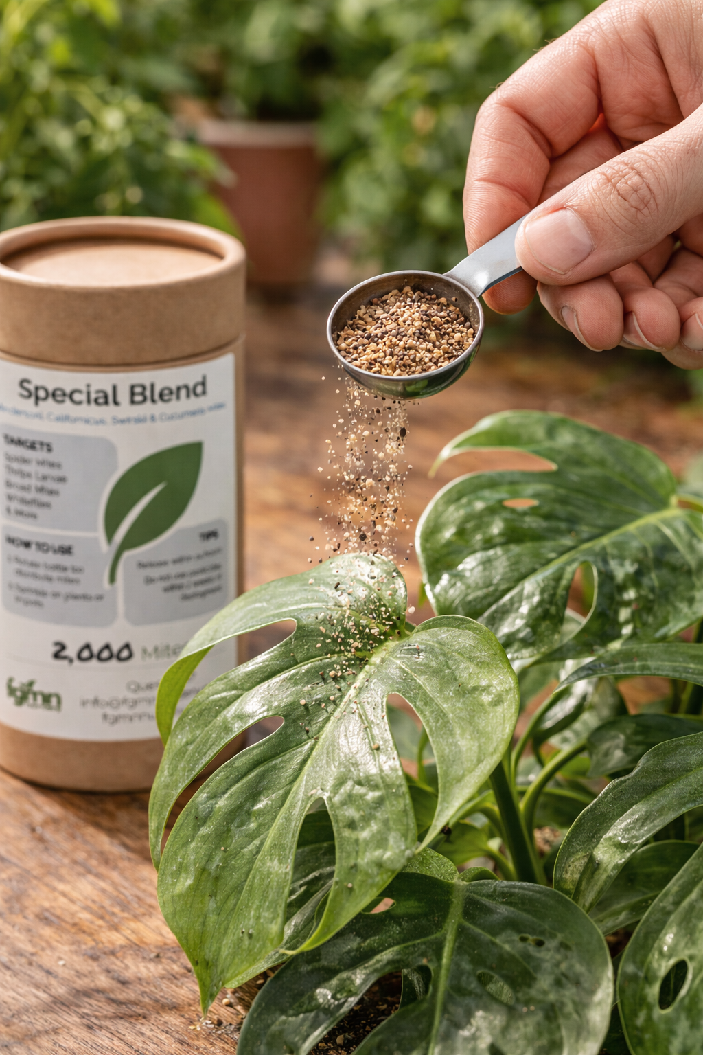 Botellas de tratamiento especial contra ácaros depredadores