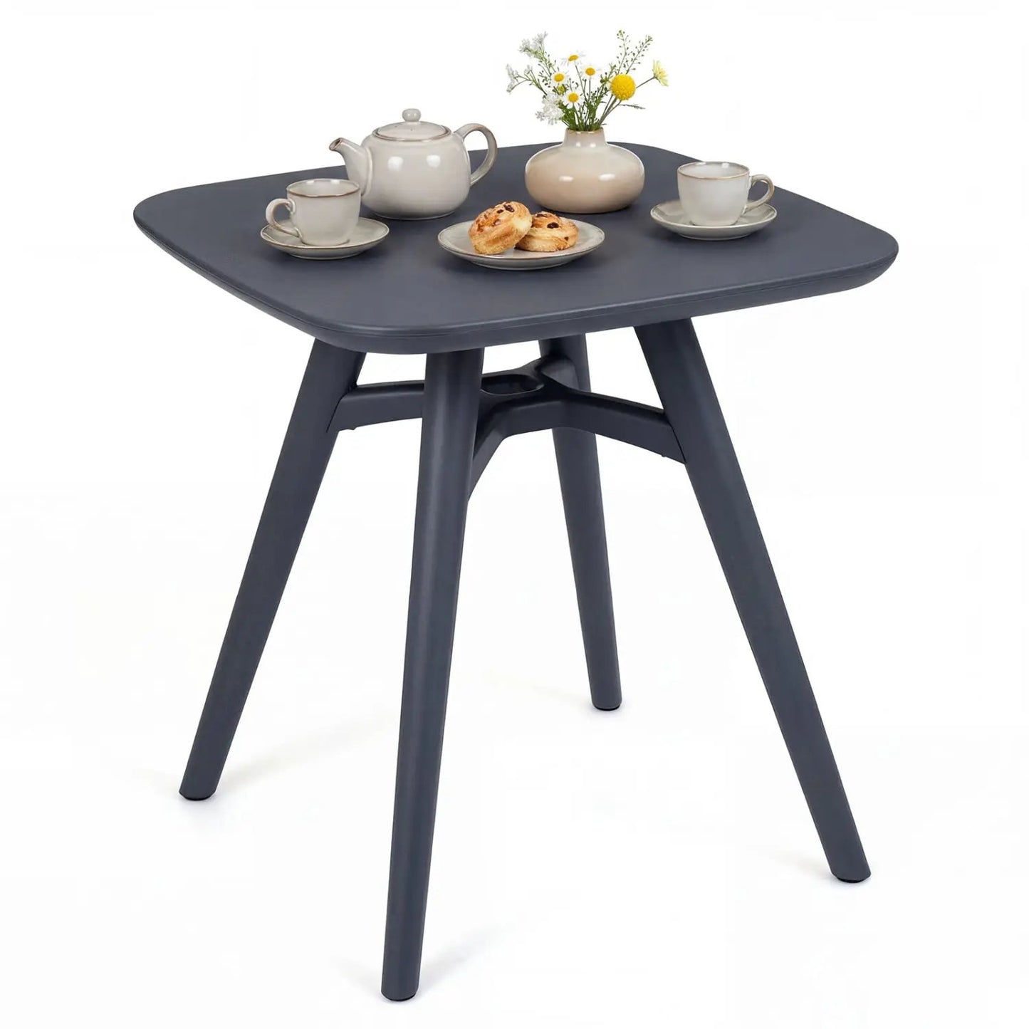 Square Outdoor Dining Table All Weather Plastic