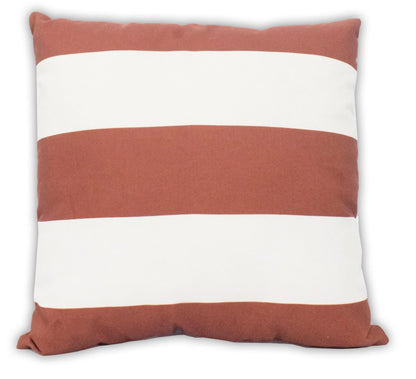 Squared Nautica Striped Designed Outdoor Safe Pillow - Tampa Home & Garden Store