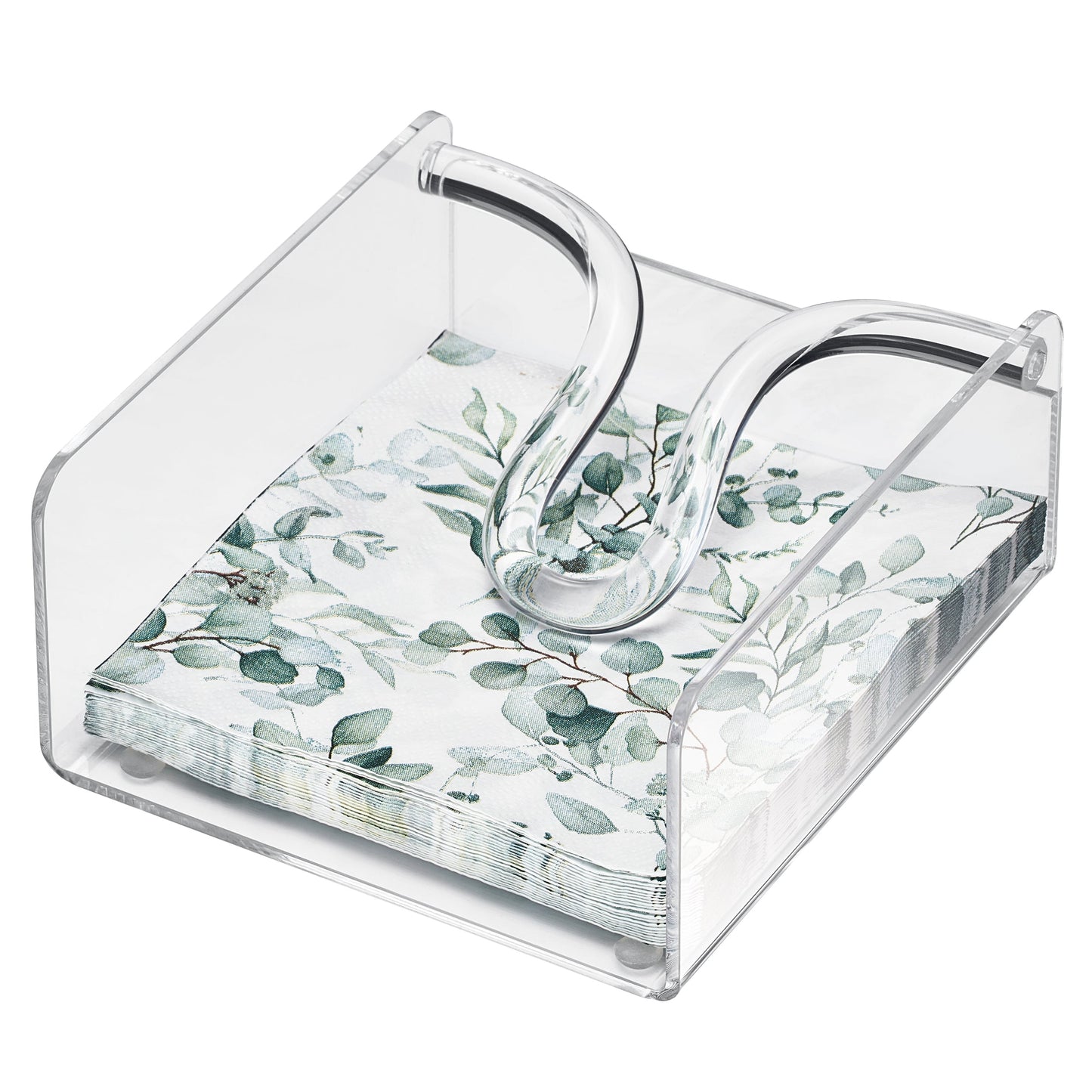 The Clear Acrylic Square Cocktail Napkin Holder
