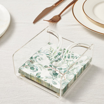 The Clear Acrylic Square Cocktail Napkin Holder