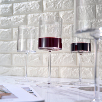 Barcelona Acrylic Stemmed Wine Glasses Set of 8