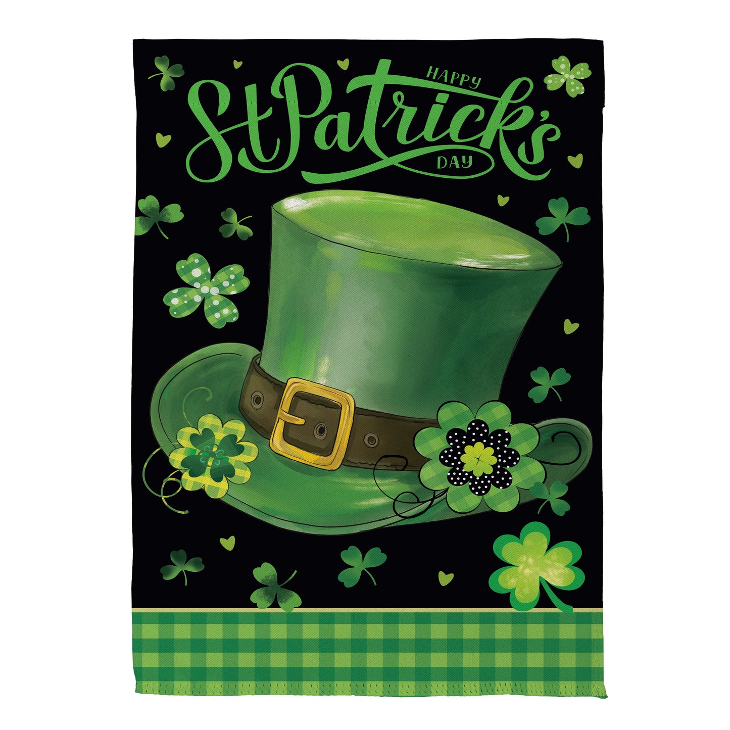 St. Patrick's Day Hat Suede Garden Flag - Tampa Home & Garden Store