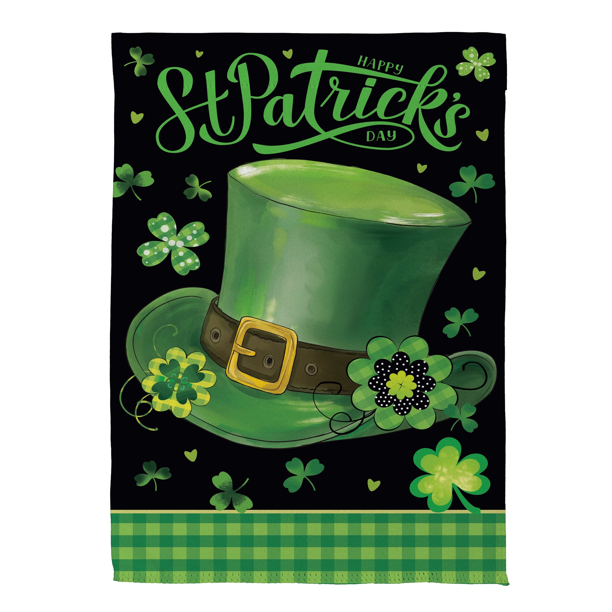 St. Patrick's Day Hat Suede House Flag - Tampa Home & Garden Store