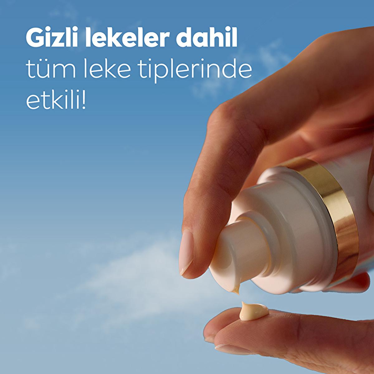 Nivea Luminous630 Anti-Spot Serum for Face white pump bottle with gold band on Tampa Home & Garden Store