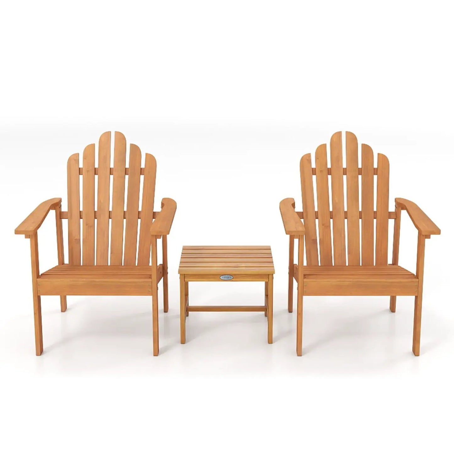 Adirondack Chair Set of 2 with Side Table