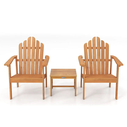 Adirondack Chair Set of 2 with Side Table